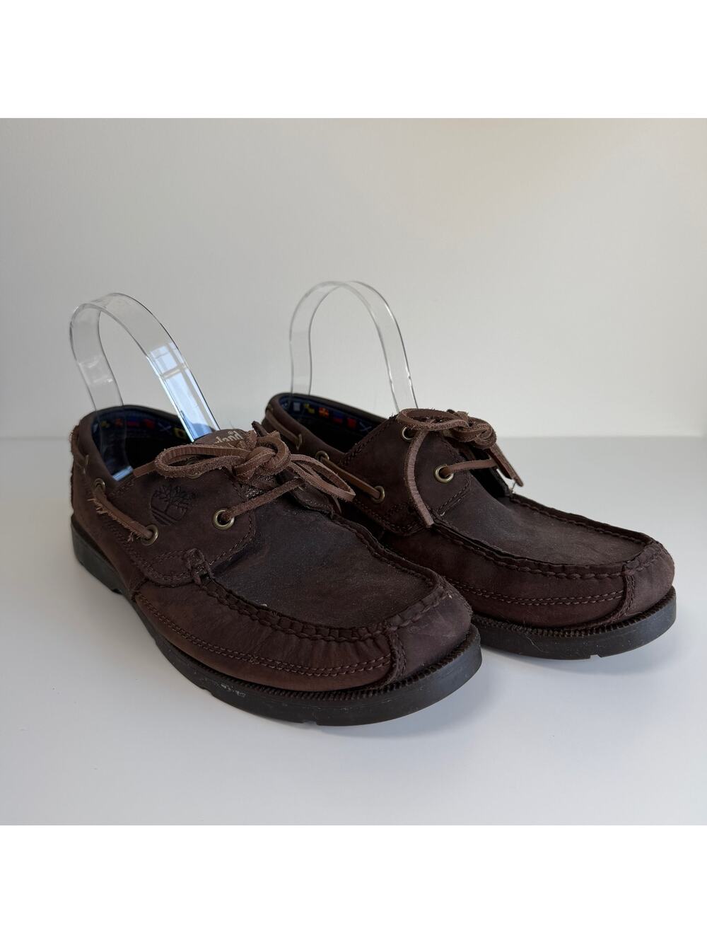 Timberland Earthkeepers Kia Wah Bay Boat Shoes Leather Brown Mens Sz 7